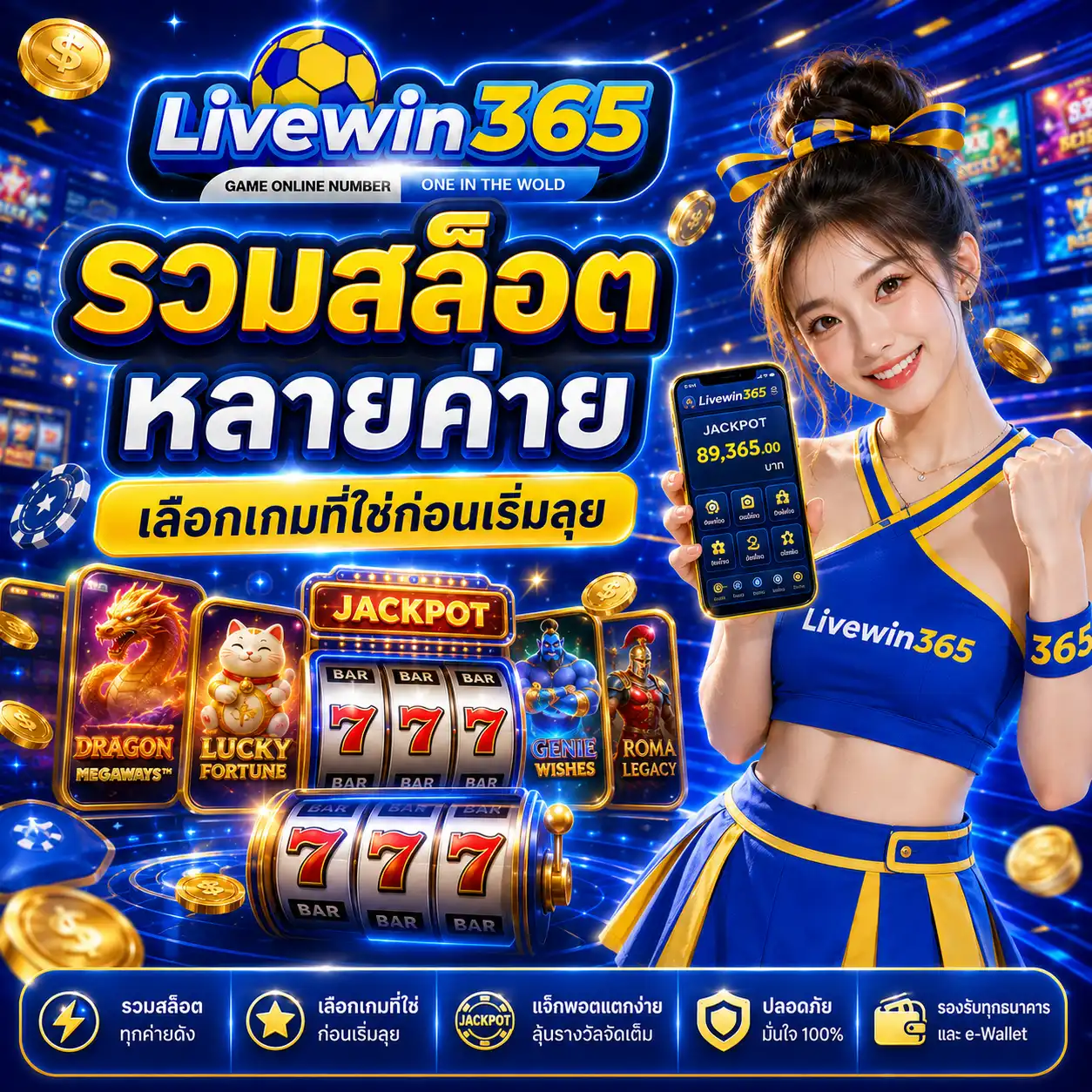 livewin365 รวมสล็อตหลายค่าย เลือกเกมที่ใช่ก่อนเริ่มลุย
